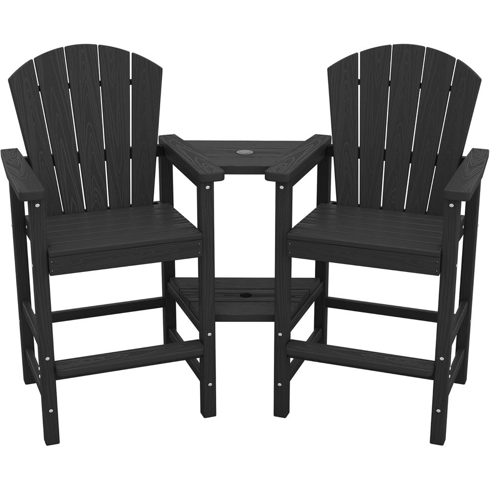 Outdoor Furniture Ofo - Tall Adirondack Chairs Set o 2