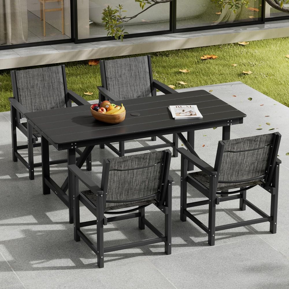 Outdoor Furniture Ofo - HDPE Outdoor Dining Set or 4,