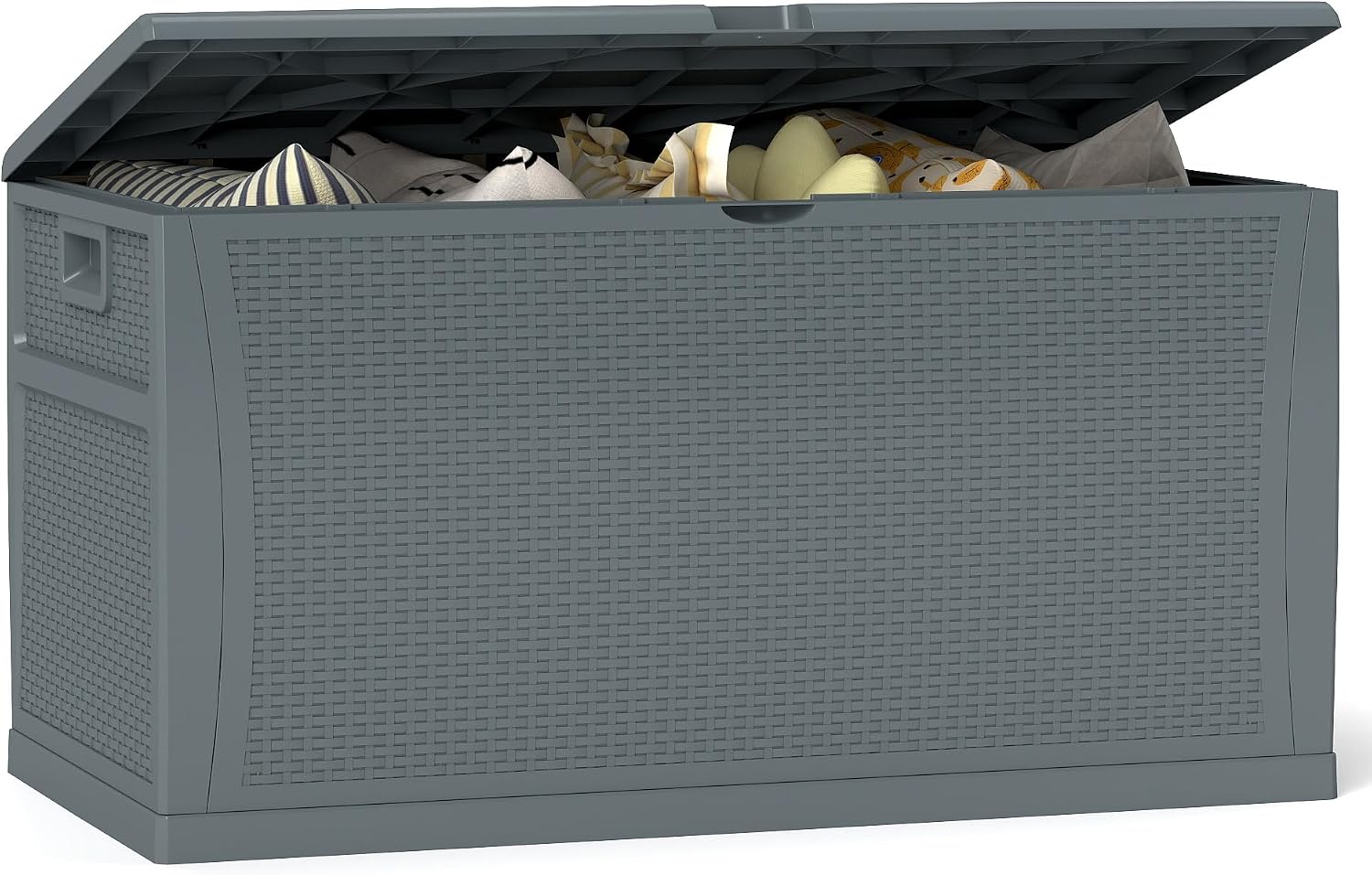 Outdoor Furniture Ofo - 100 Gallon Resin Deck Box Waterproof
