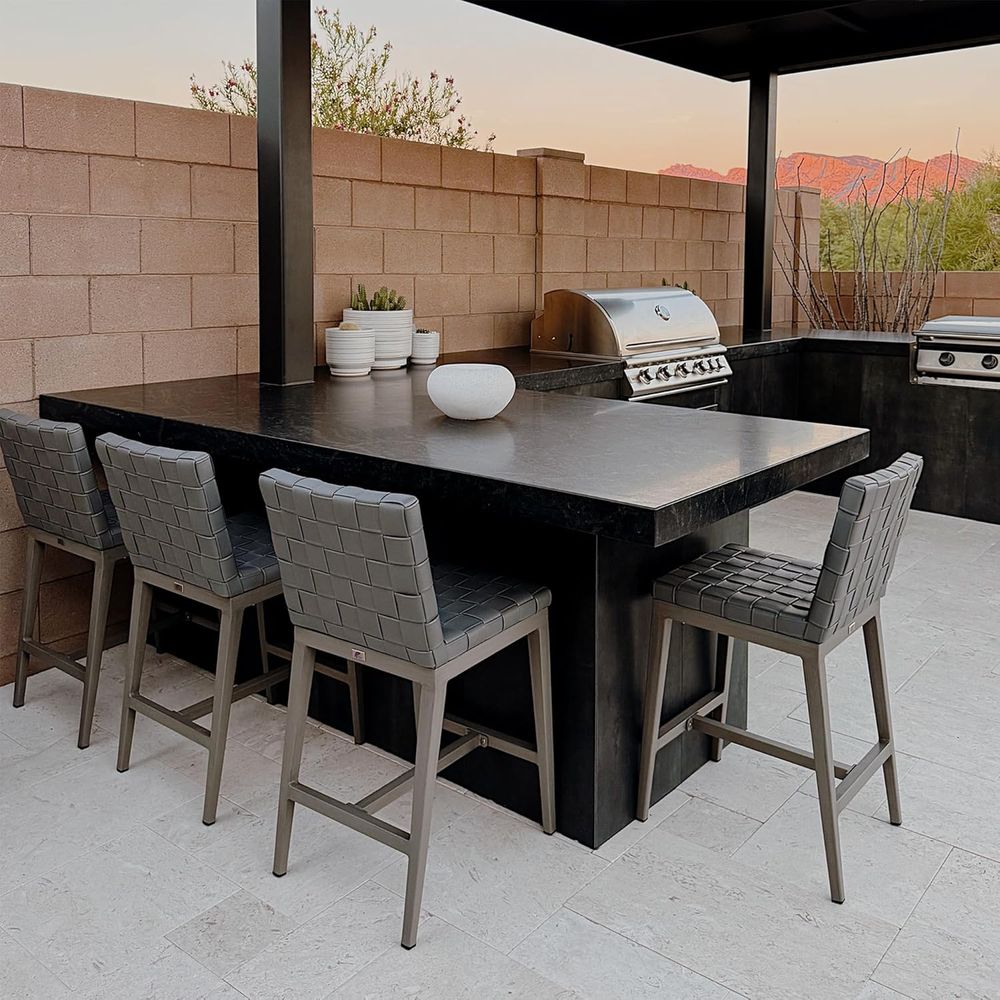 Outdoor Furniture Ofo - Outdoor Counter Height Bar Stools Set
