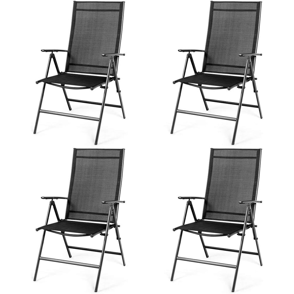 Outdoor Furniture Ofo - Set o 4 Patio Dining Chairs,