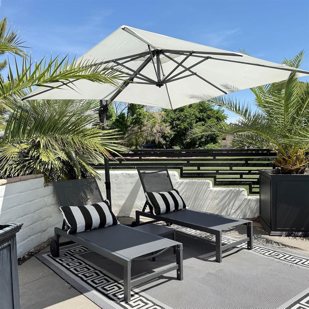 Outdoor Furniture Ofo - with Wheels Pool Lounge Chairs Set