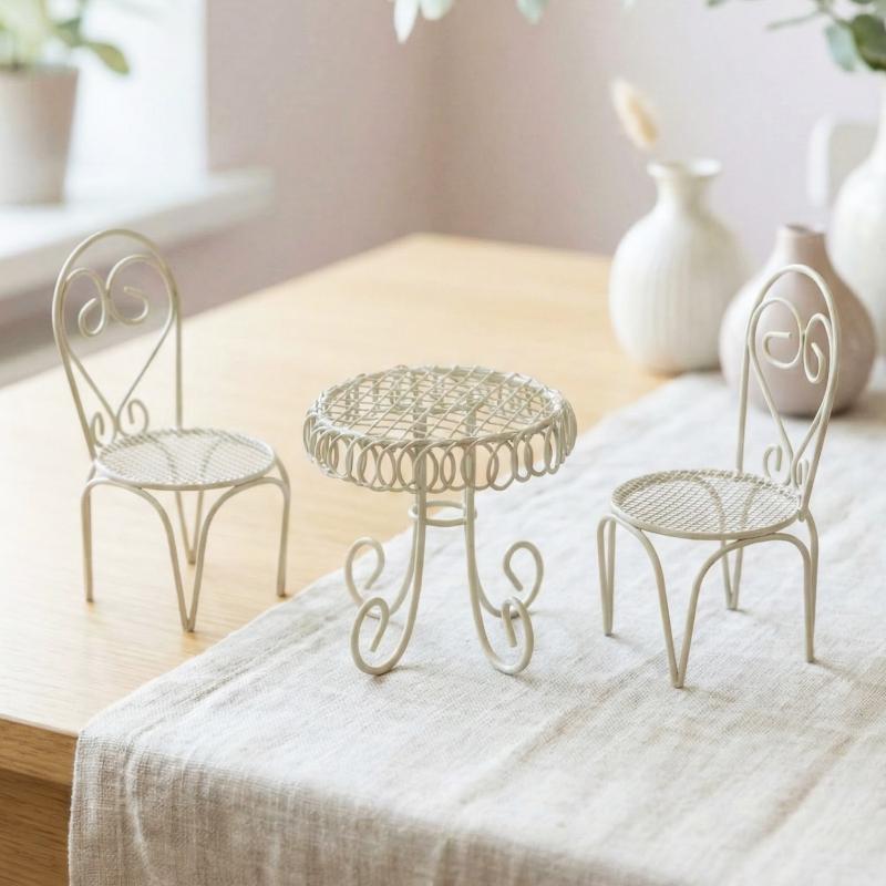 Outdoor Furniture Sales - 1/3Pcs Dollhouse Garden Display Ornament Prop
