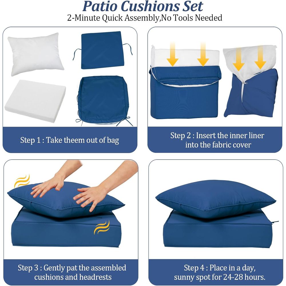 24x24 Outdoor Deep Seat Cushio - огляд і ціна Outdoor Furniture Cushion