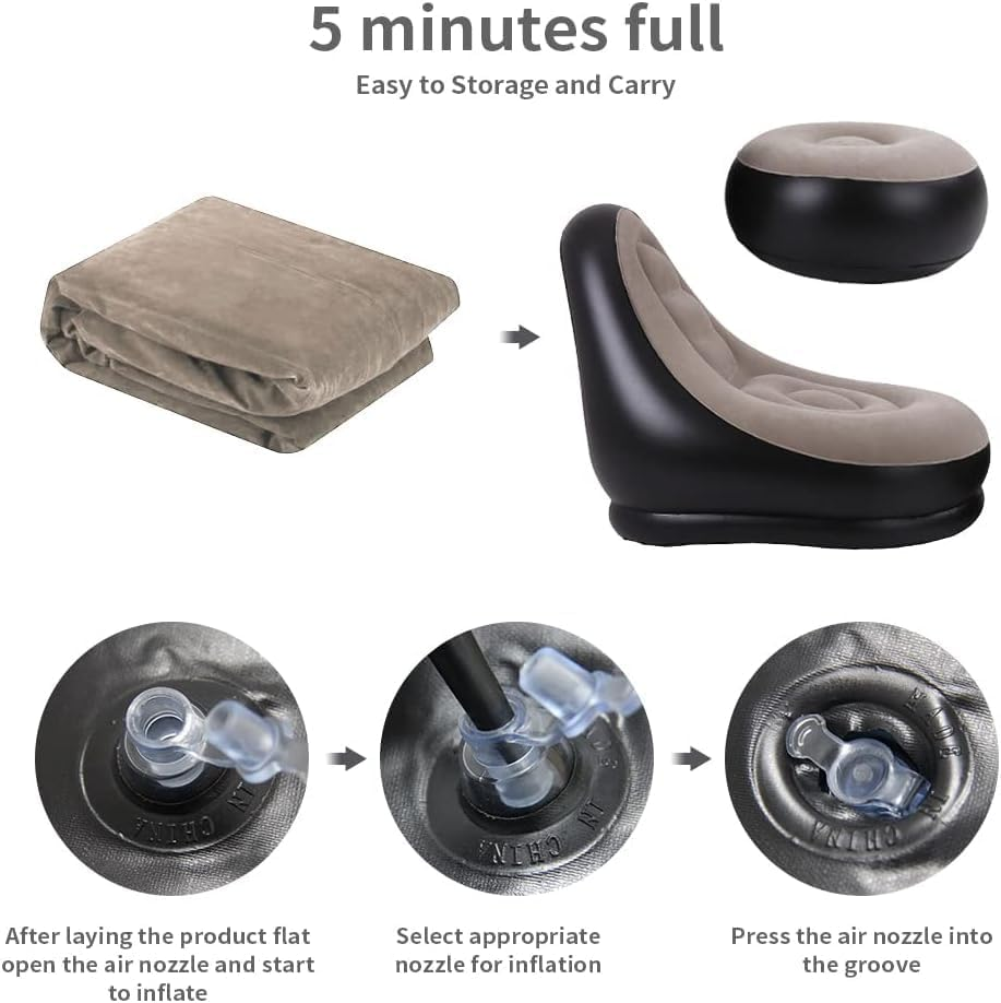 2Pcs Lazy Sofa Inflatable Chai - огляд і ціна Outdoor Furniture Bali