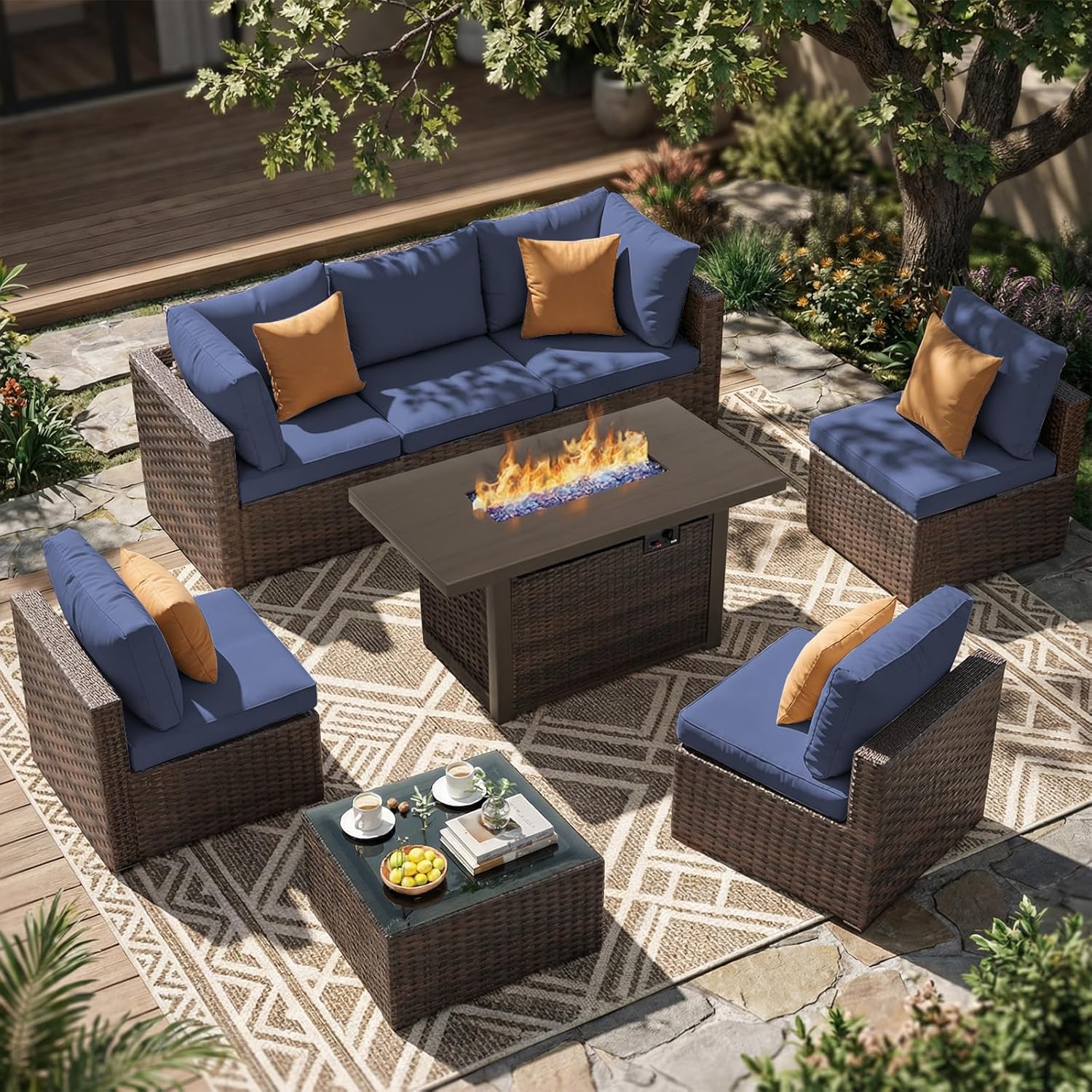 8 Pieces Patio Furniture Sets  - огляд і ціна Outdoor Furniture Bali