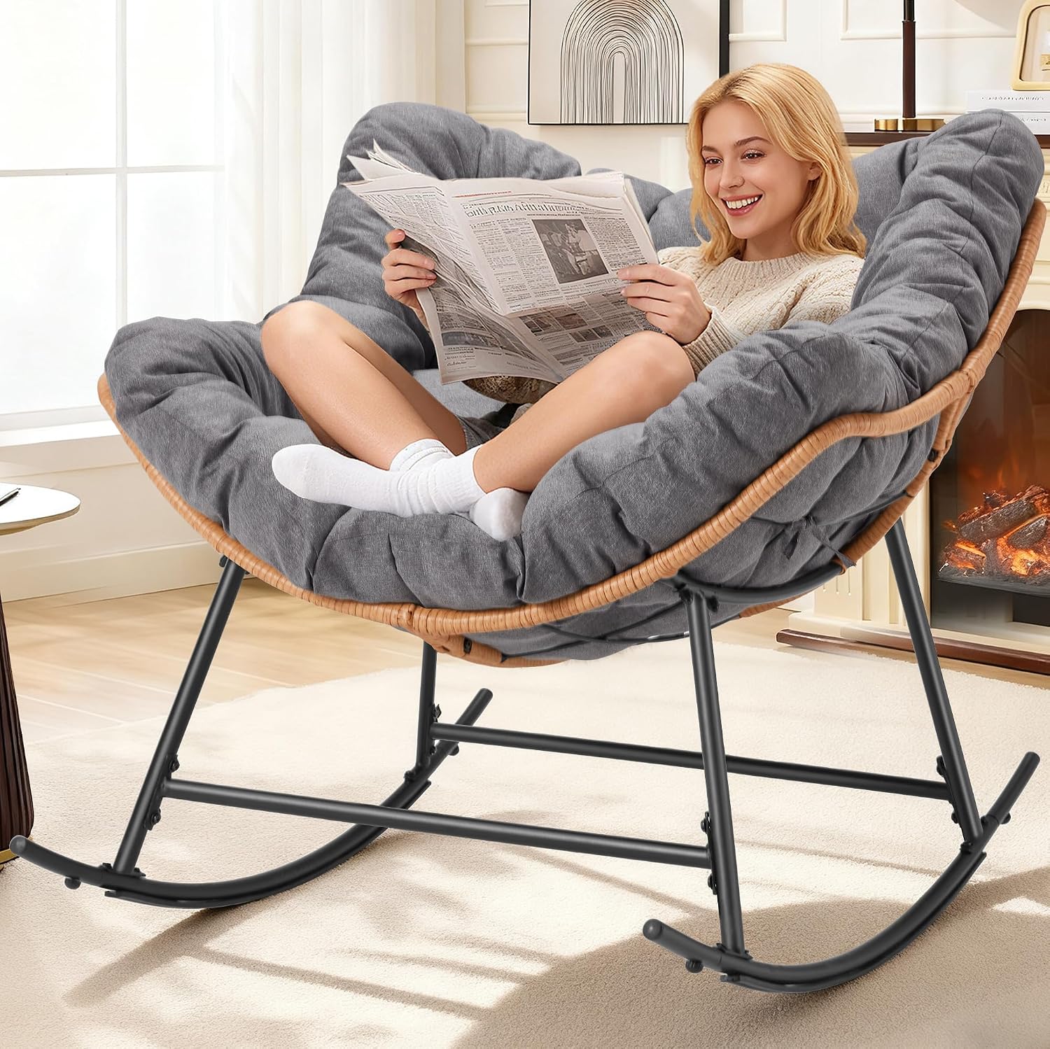 Outdoor Rattan Egg Rocking Cha - огляд і ціна Outdoor Furniture Egg Chair