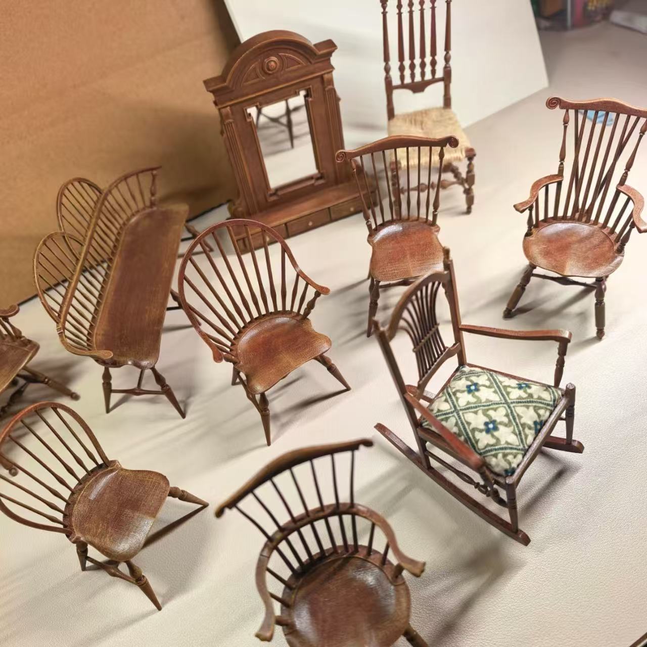 1/12 Scale Vintage Windsor Cha - огляд і ціна Outdoor Furniture Resin