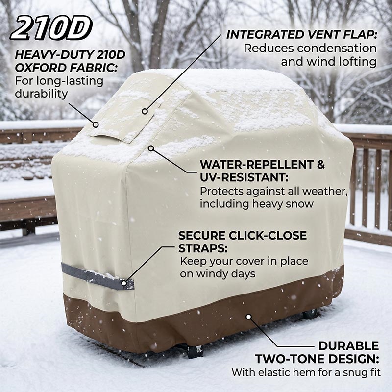 210D BBQ Beige Barbecue Grill  - огляд і ціна Outdoor Furniture Fabric Waterproof