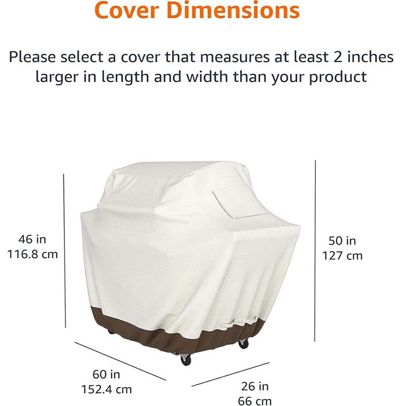 210D BBQ Beige Barbecue Grill  - огляд і ціна Outdoor Furniture Fabric Waterproof