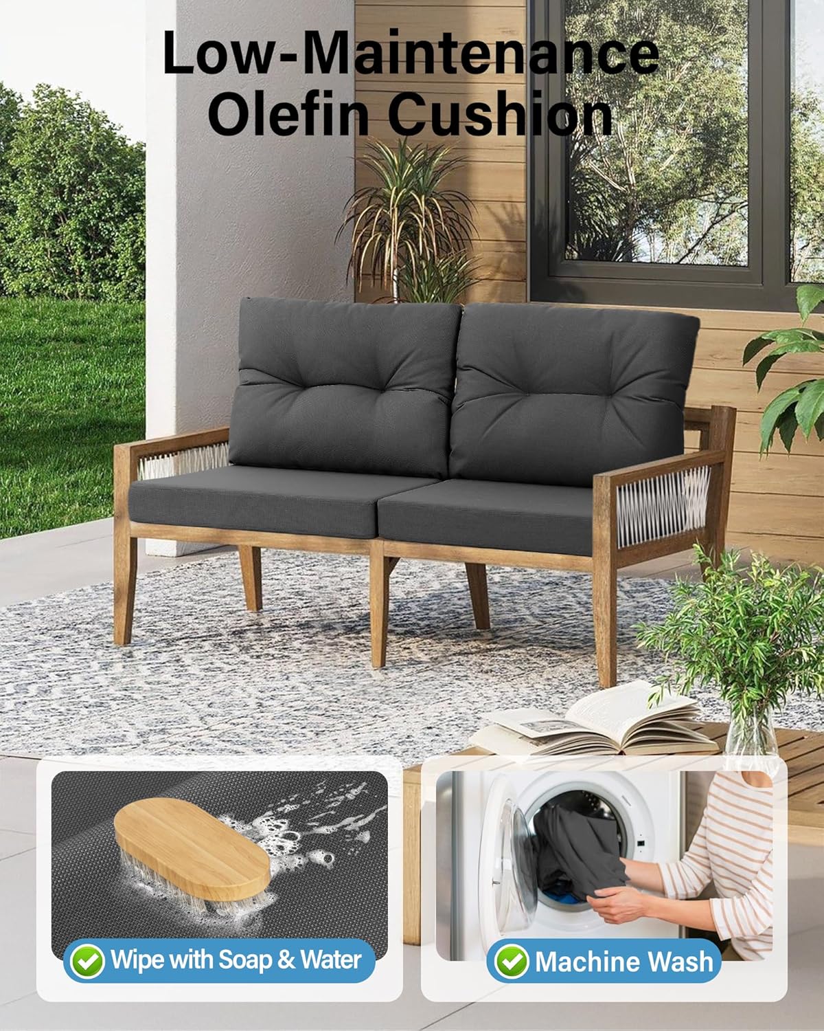 Outdoor Patio Furniture Dark G - огляд і ціна Outdoor Furniture Cushions 24 X 24