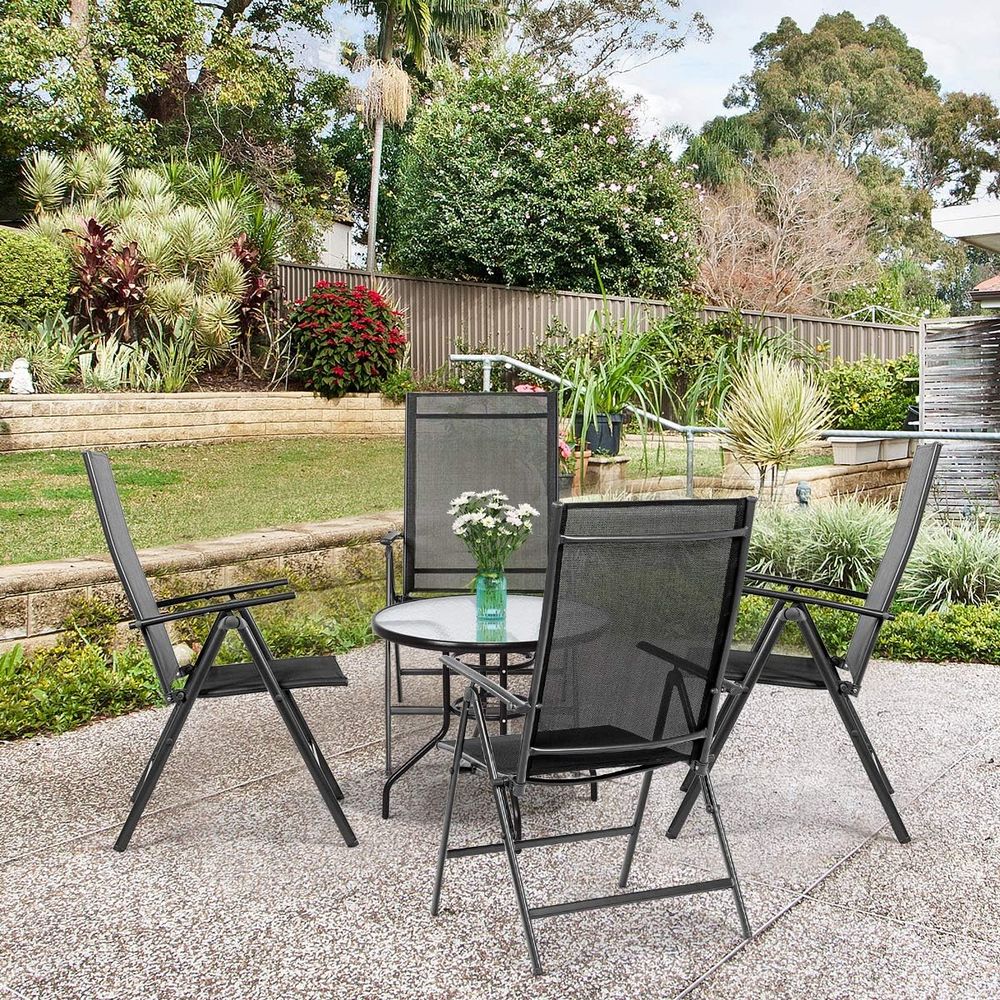 Set o 4 Patio Dining Chairs, o - огляд і ціна Outdoor Furniture Ofo