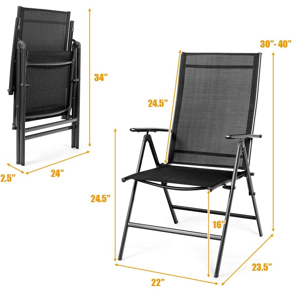 Set o 4 Patio Dining Chairs, o - огляд і ціна Outdoor Furniture Ofo