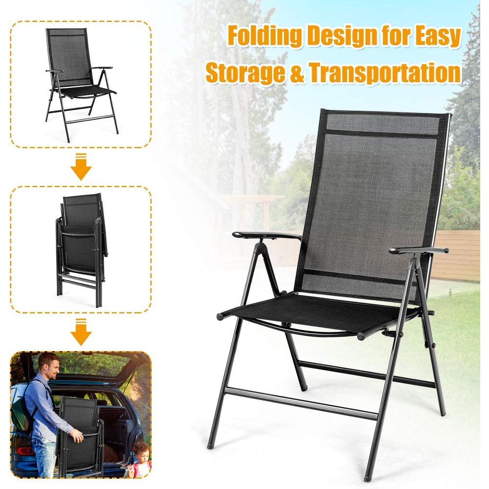 Set o 4 Patio Dining Chairs, o - огляд і ціна Outdoor Furniture Ofo