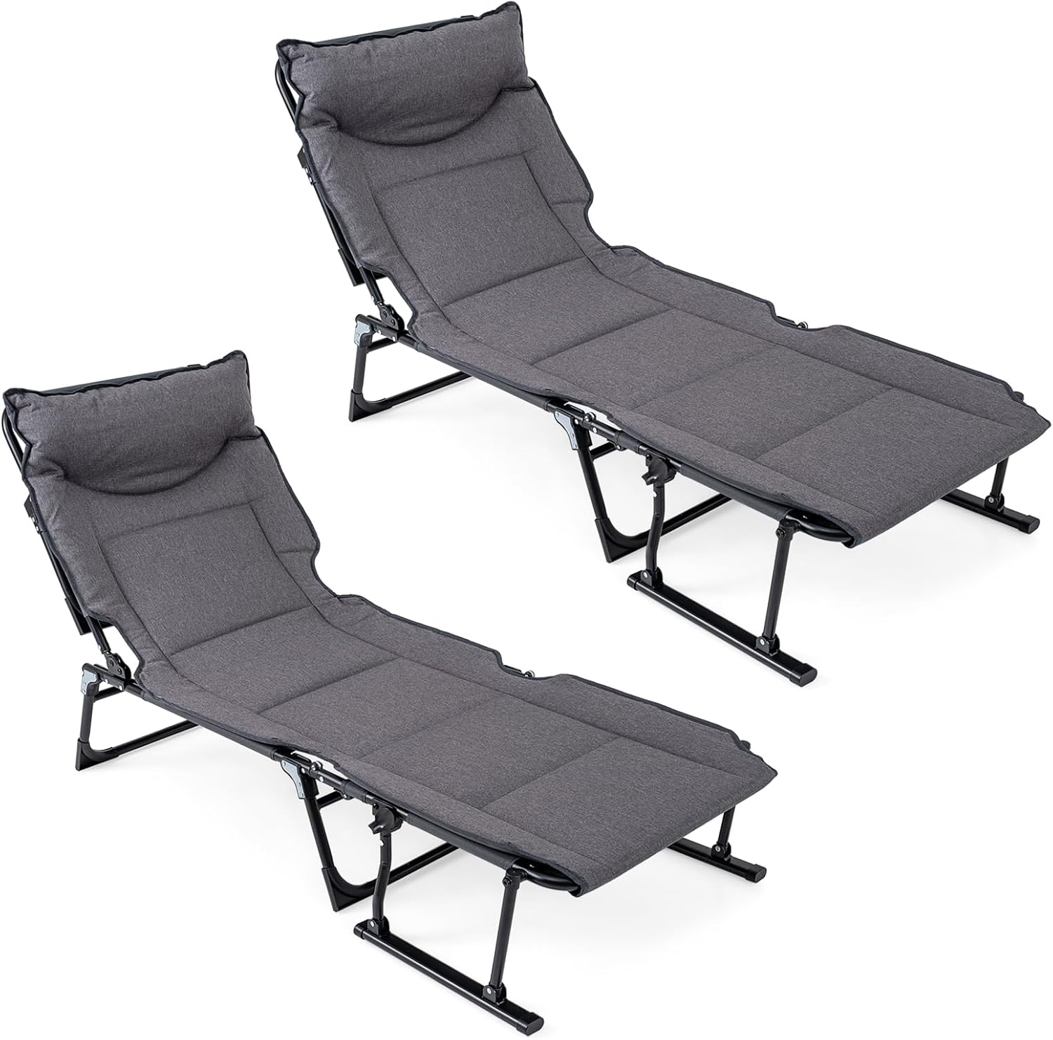Folding Patio Lounge Chair Set - огляд і ціна Camping Cot Foldable