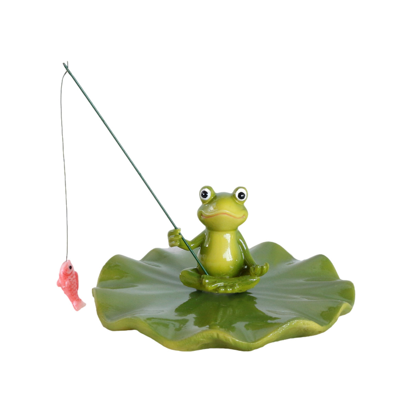 Floating Lotus Leaf Frog Statu - огляд і ціна Outdoor Furniture Resin