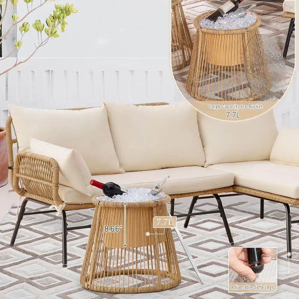 A 3/4/5 Piece Boho Outdoor Pat - огляд і ціна Outdoor Furniture Egg Chair