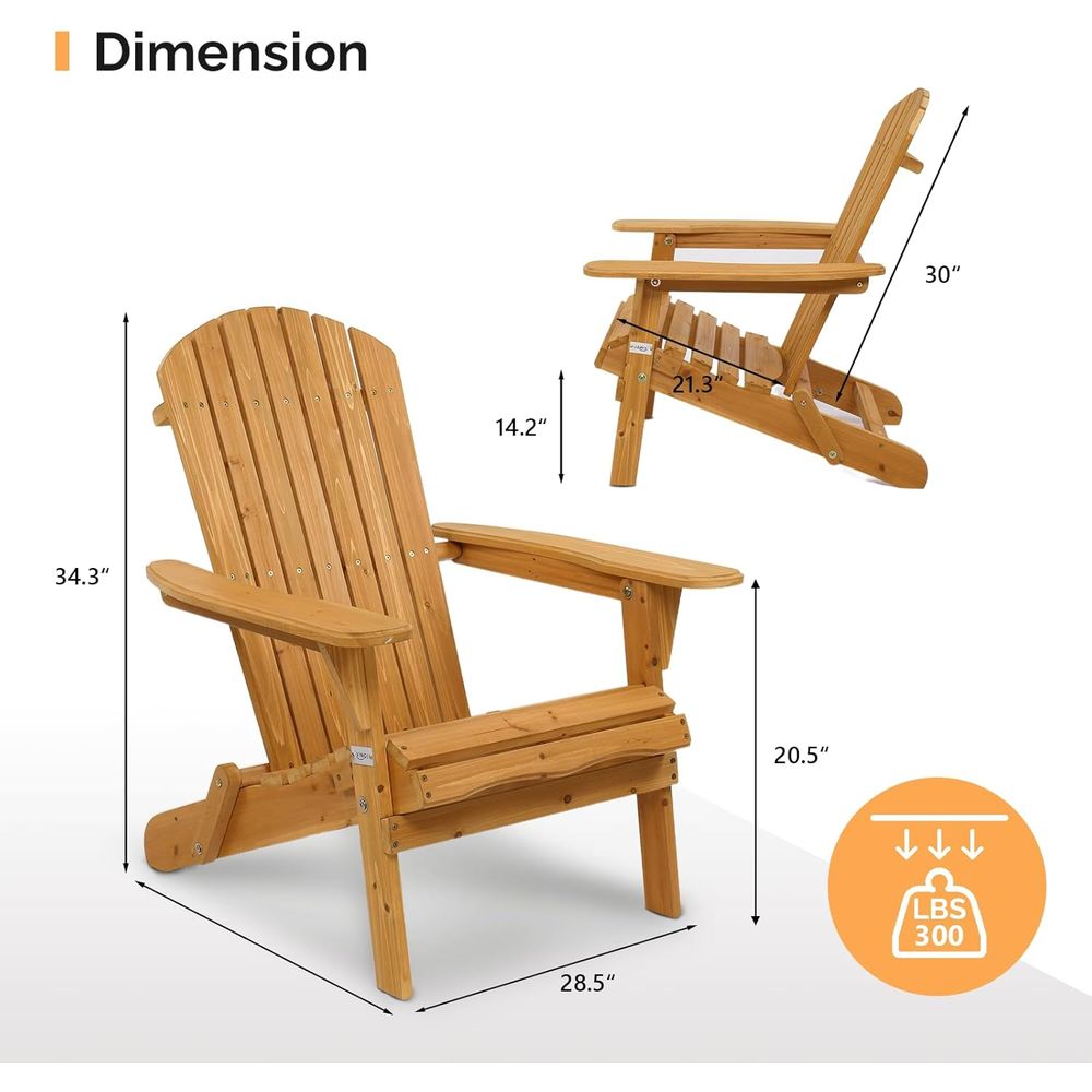 olding Adirondack Chairs Set o - огляд і ціна Outdoor Furniture Ofo