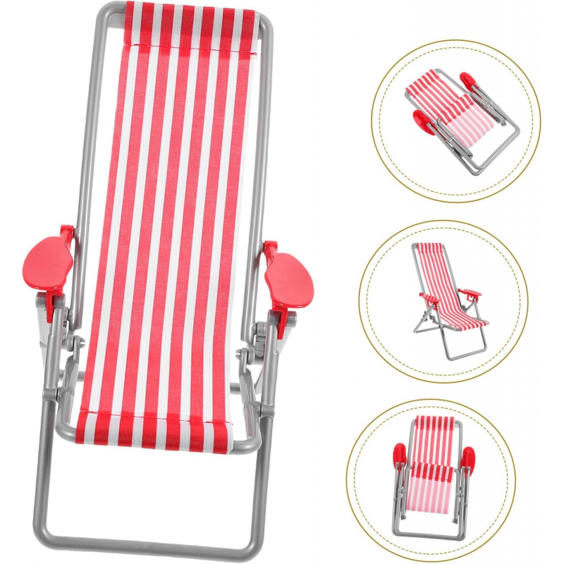 Mini Red Striped Folding Beach - огляд і ціна Outdoor Furniture Material