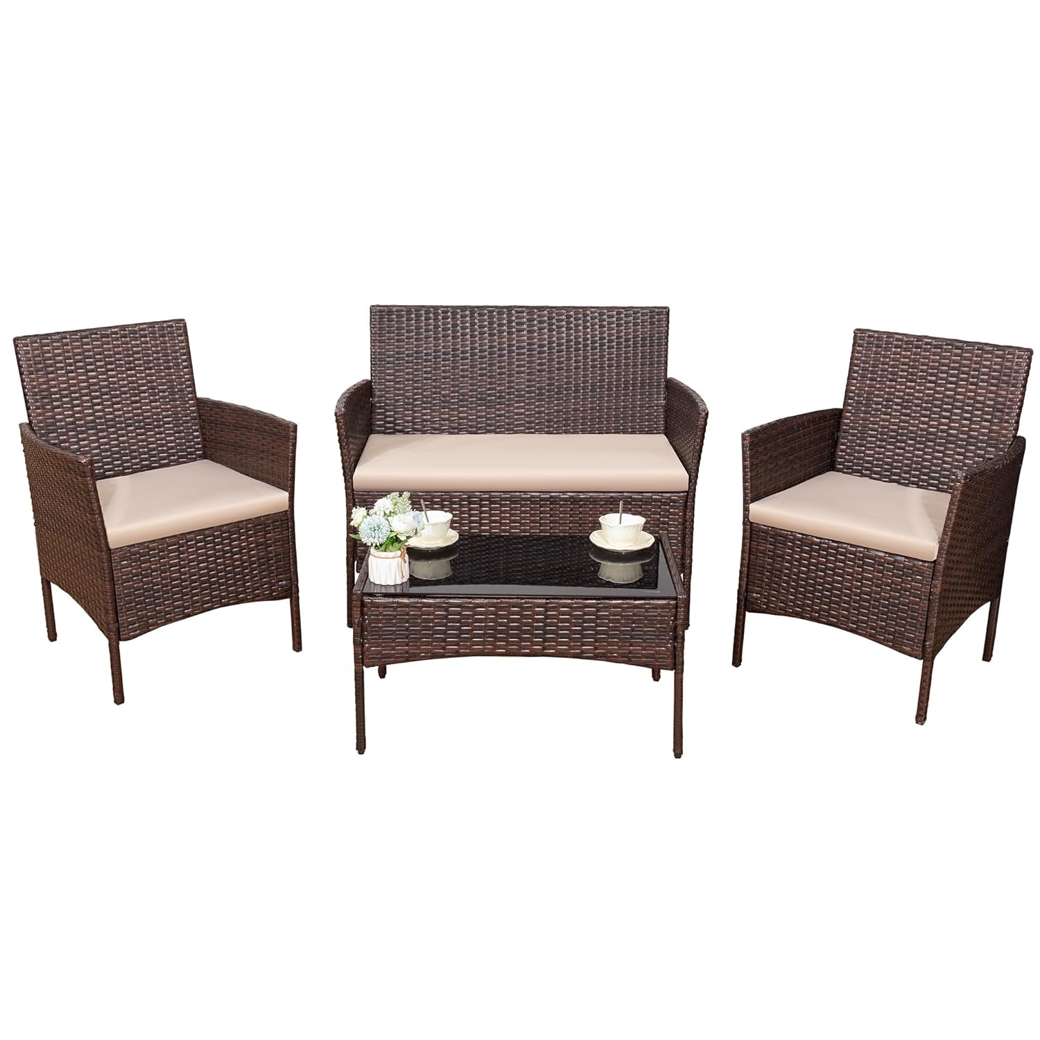 o*-4 Pieces Outdoor Patio Furn - огляд і ціна Outdoor Furniture Ofo