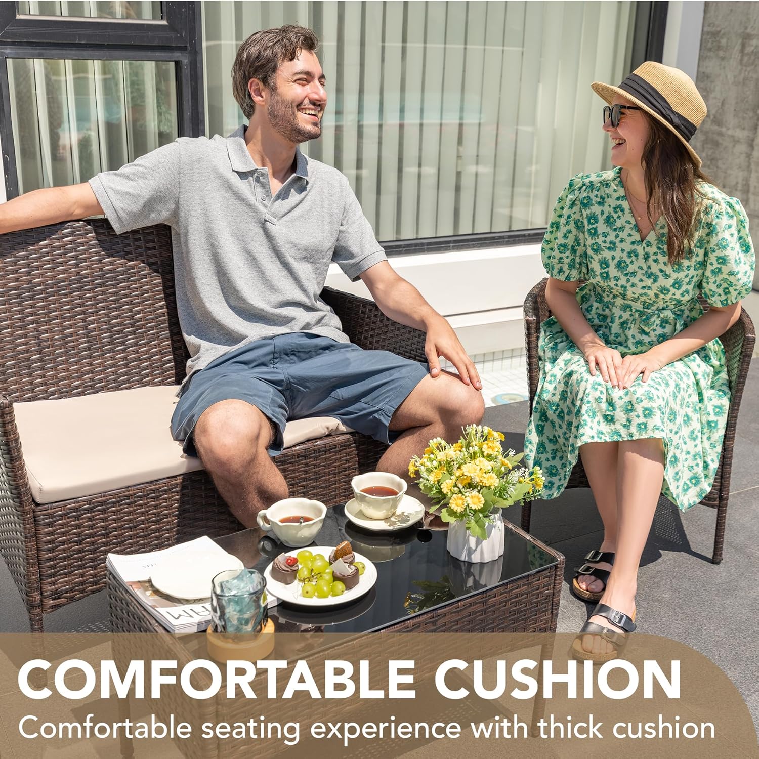 o*-4 Pieces Outdoor Patio Furn - огляд і ціна Outdoor Furniture Ofo