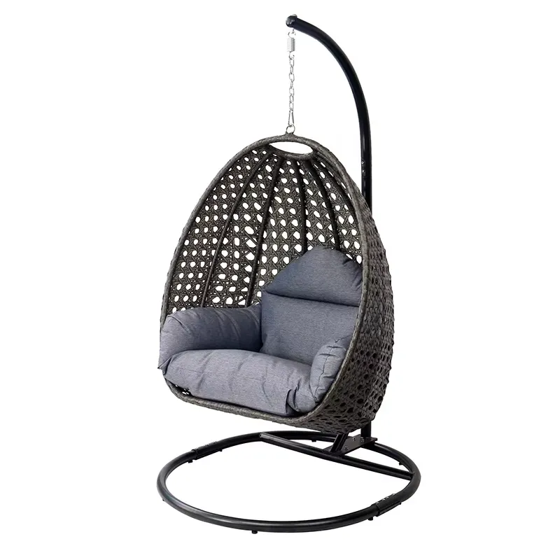 Egg Shape Black Patio Porch Wi - огляд і ціна Outdoor Furniture Egg Chair