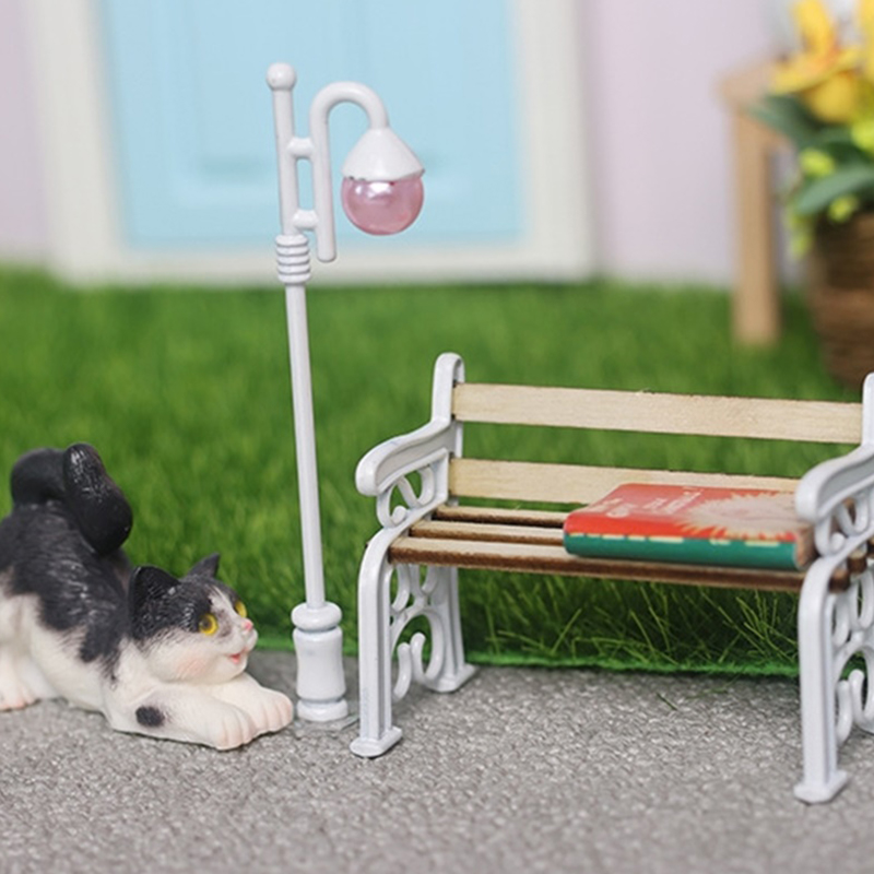 2Pcs/Set 1:12 Dollhouse Miniat - огляд і ціна Outdoor Furniture Resin