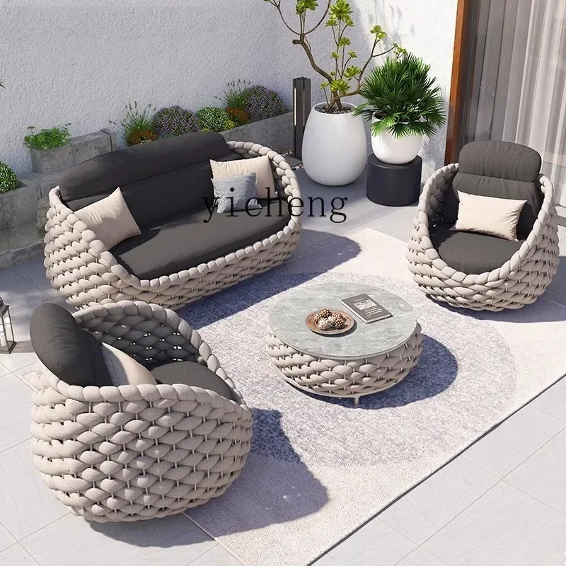 outdoor sofa courtyard villa b - огляд і ціна Outdoor Furniture Resin
