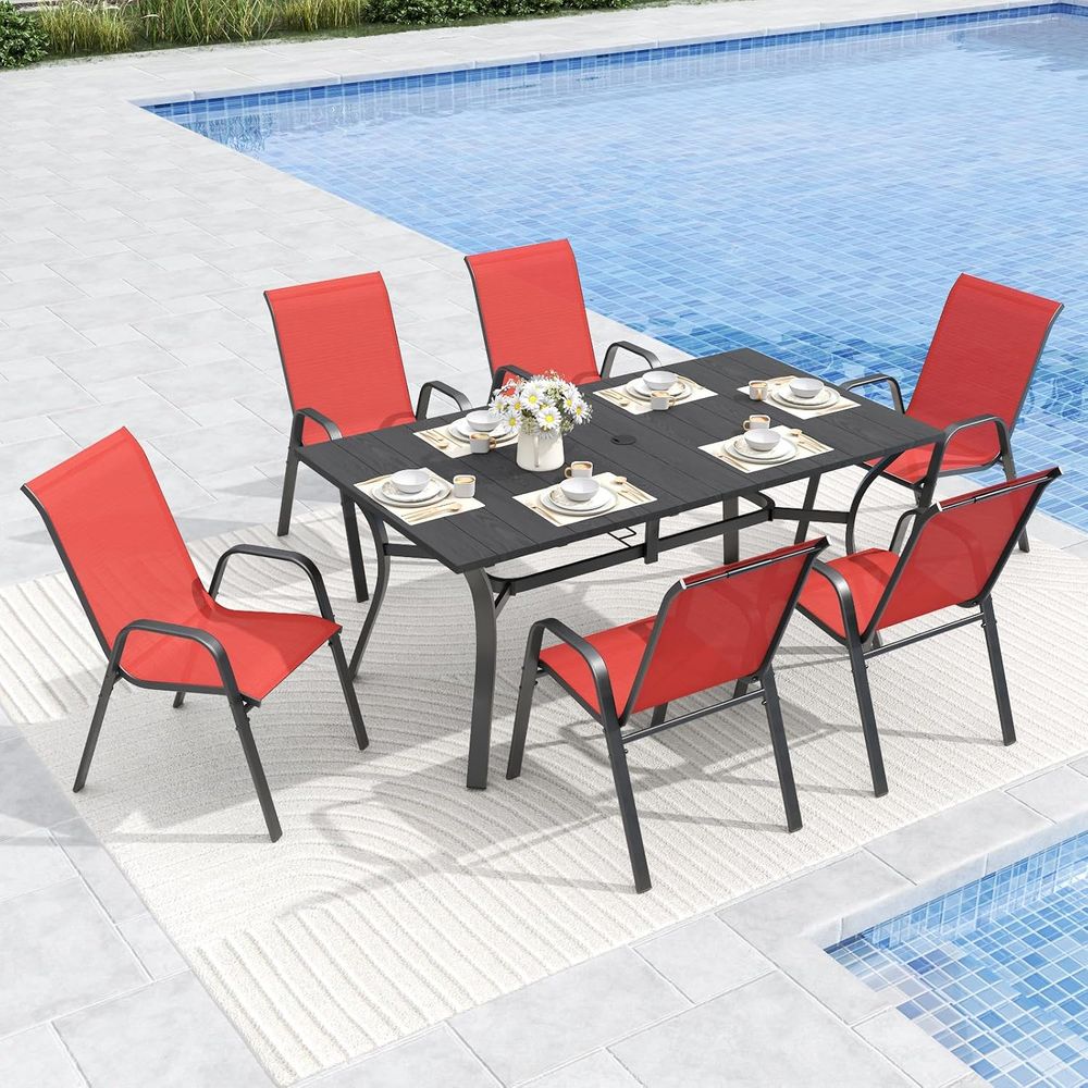 Patio Dining Chairs Set o 6 Ou - огляд і ціна Outdoor Furniture Ofo