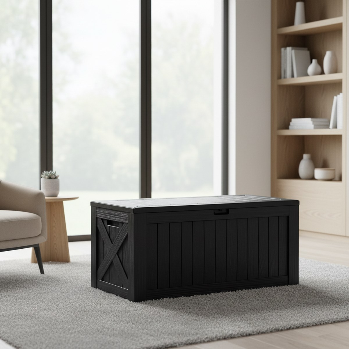 Large 120 Gallon Outdoor Deck  - огляд і ціна Outdoor Furniture Resin