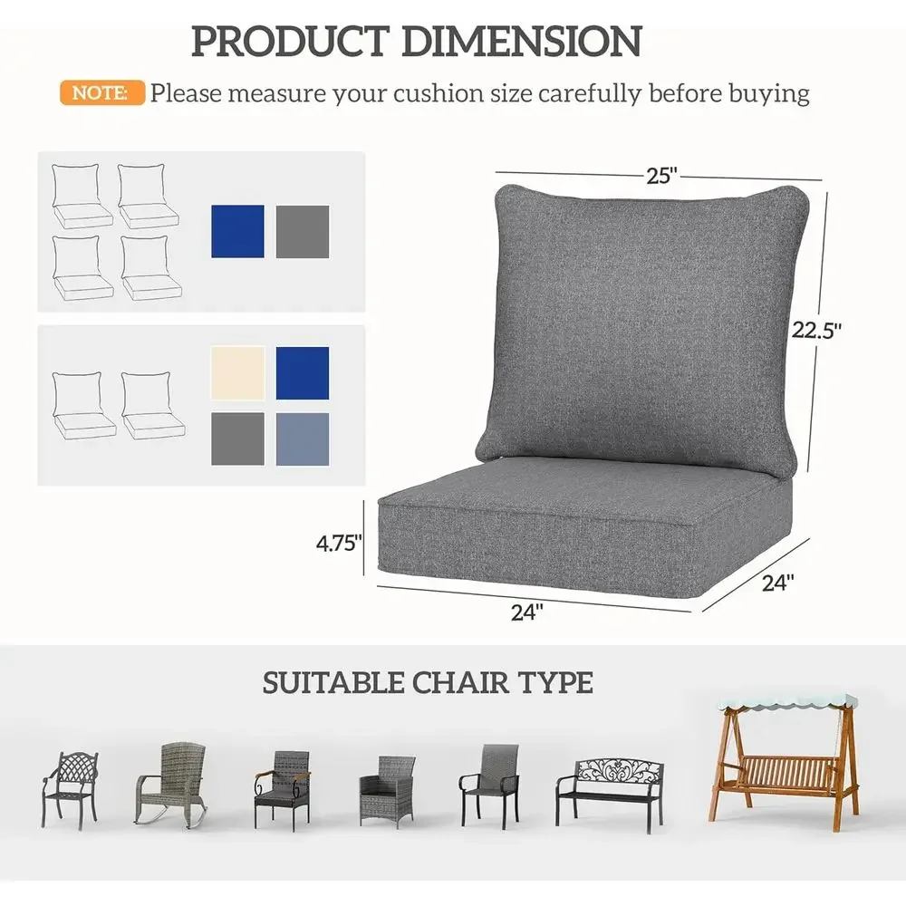 Weather-Resistant Outdoor Chai - огляд і ціна Outdoor Furniture Cushions 24 X 24