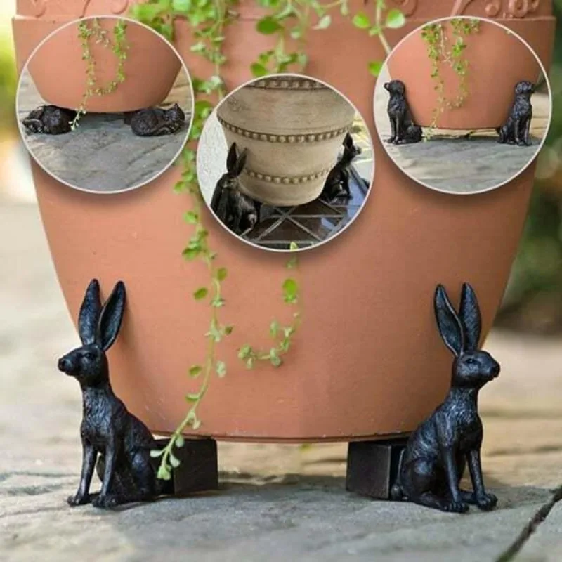 3Pcs Flower Pot Feet Stand Ani - огляд і ціна Outdoor Furniture Resin