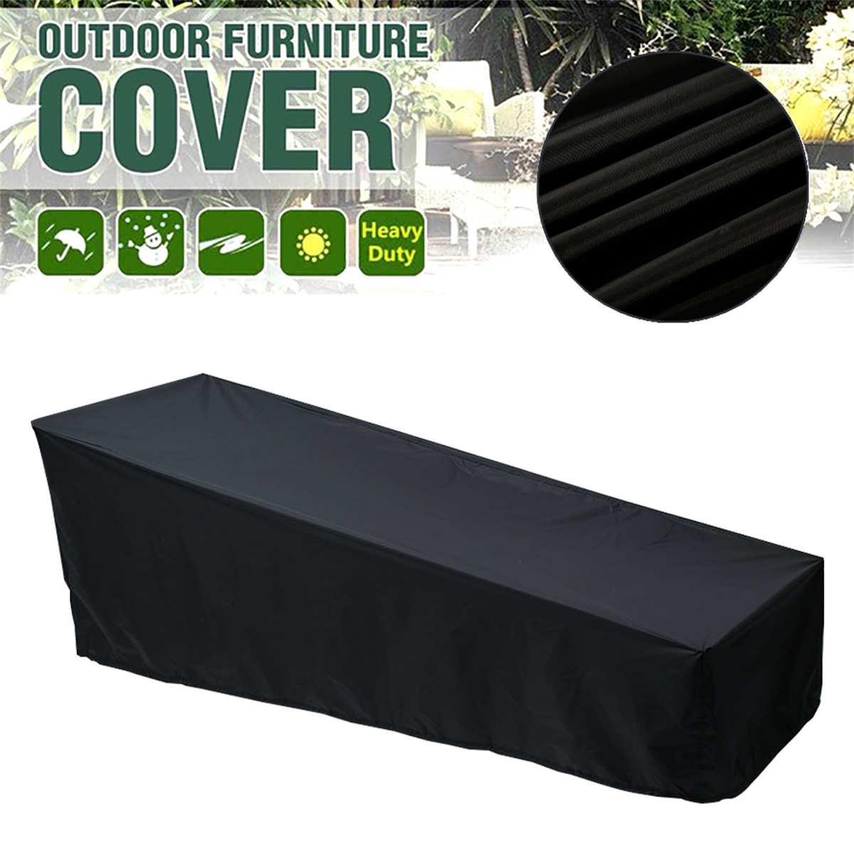 Outdoor Garden Sunbed Cover Su - огляд і ціна Outdoor Furniture Fabric Waterproof