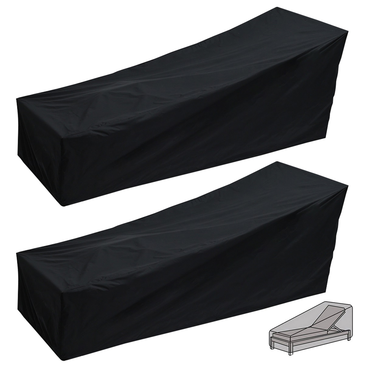Outdoor Garden Sunbed Cover Su - огляд і ціна Outdoor Furniture Fabric Waterproof