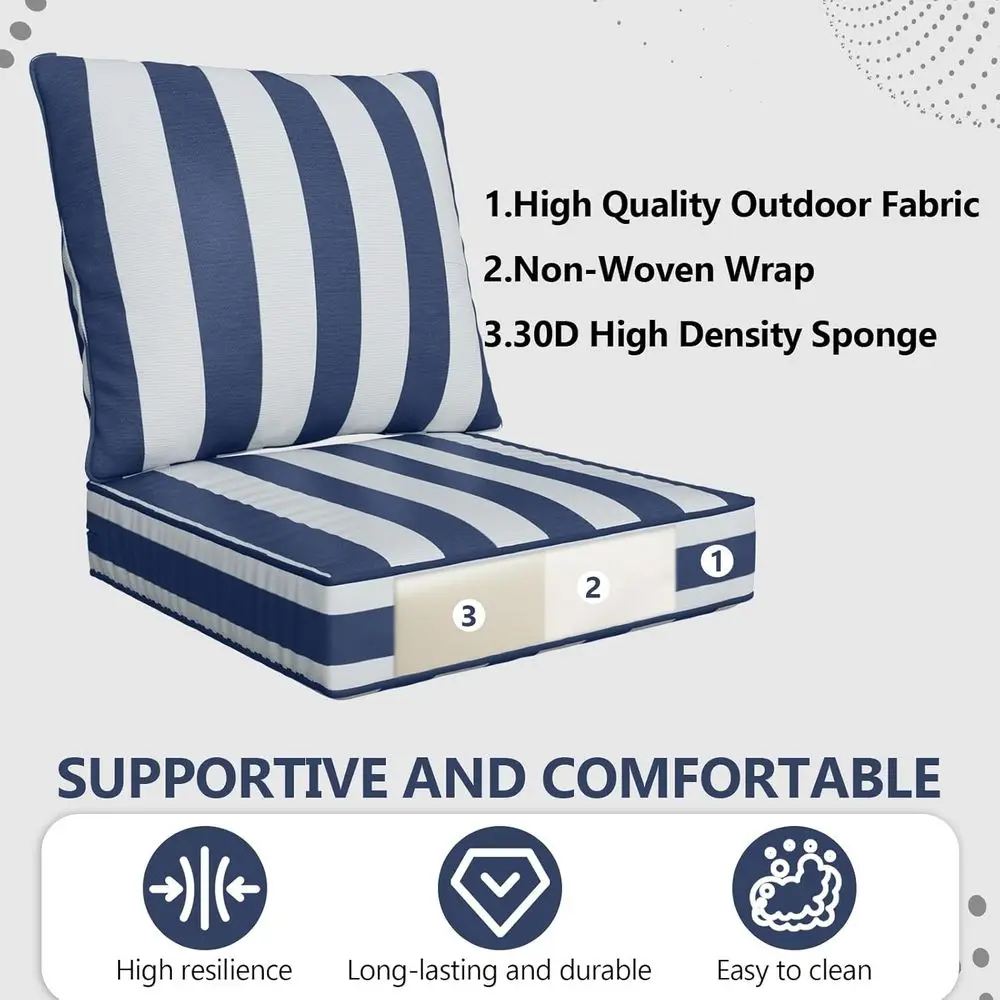 24 x 24 x 6 Outdoor Deep Seat  - огляд і ціна Outdoor Furniture Cushions 24 X 24