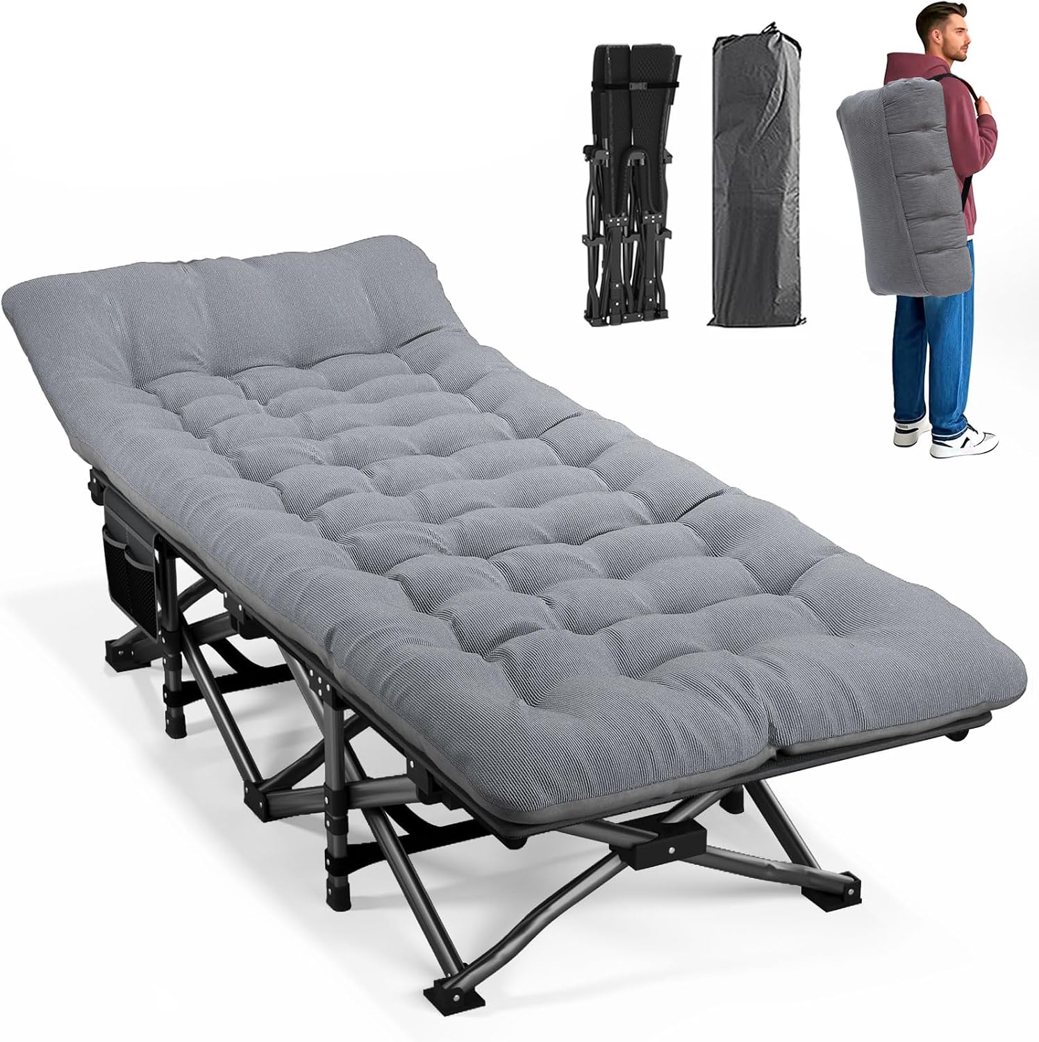 Camping Cot For Adults With Cu - огляд і ціна Camping Cot Foldable