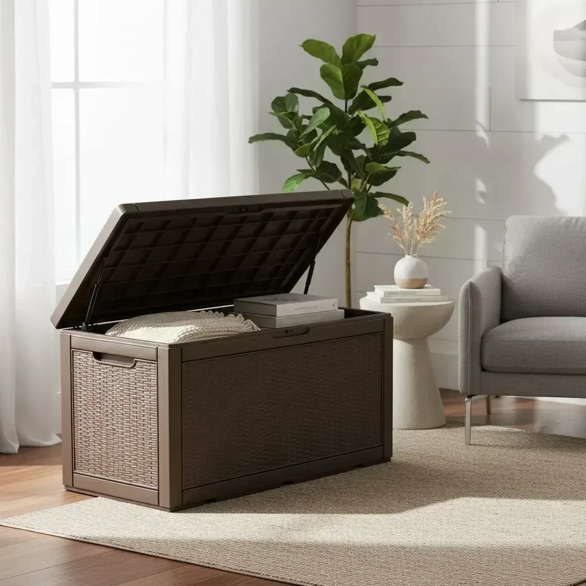 Large Outdoor Storage Bench Wa - огляд і ціна Outdoor Furniture Cushion