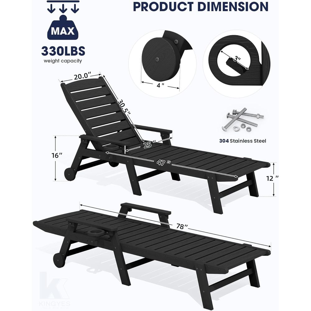 HDPE Lounge Chair Outdoor Set  - огляд і ціна Outdoor Furniture Ofo