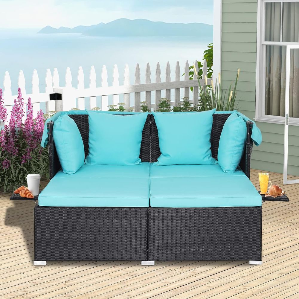 Outdoor Daybed, 2-Person Wicke - огляд і ціна Outdoor Furniture Ofo
