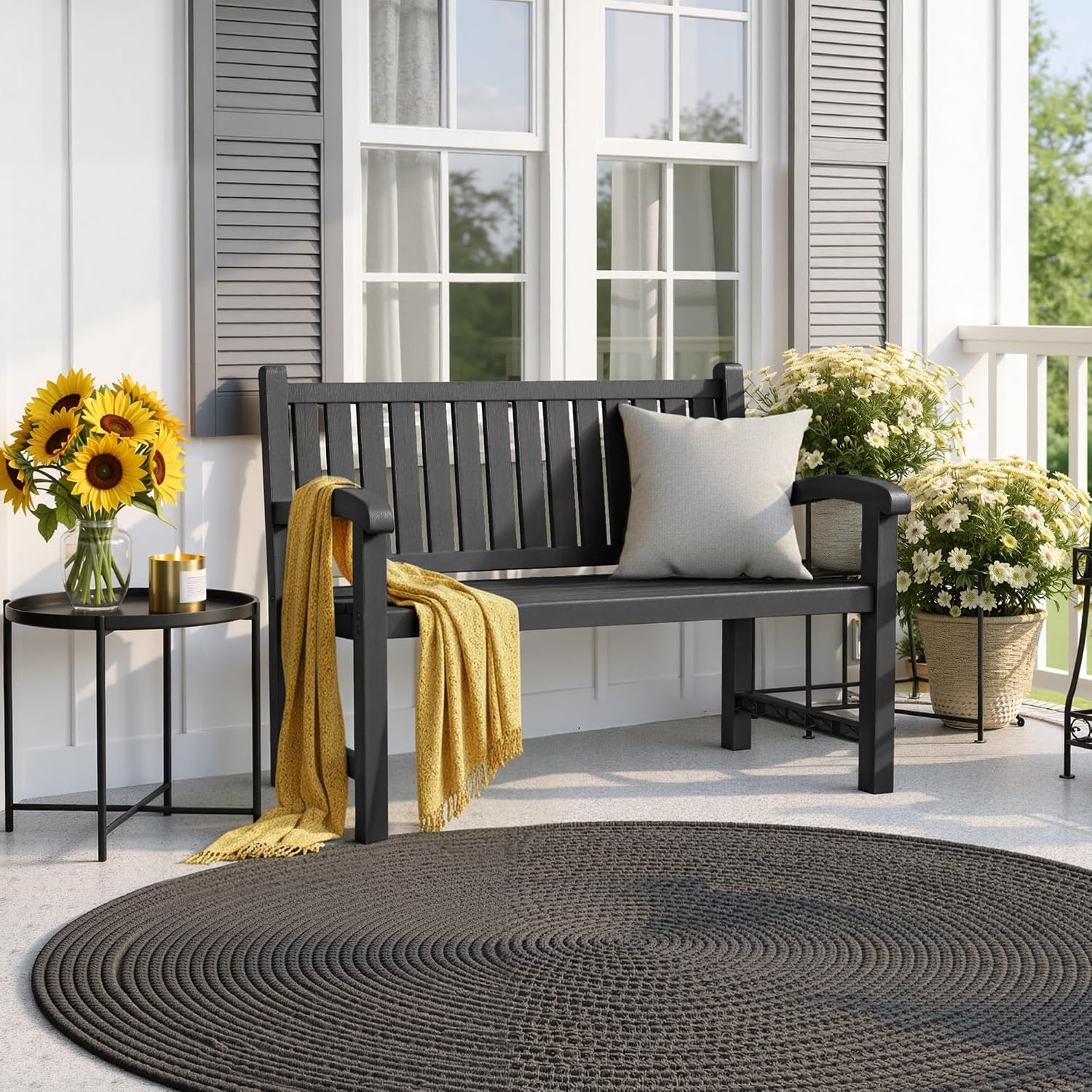 Outdoor Bench 2-Person Resin P - огляд і ціна Outdoor Furniture Resin