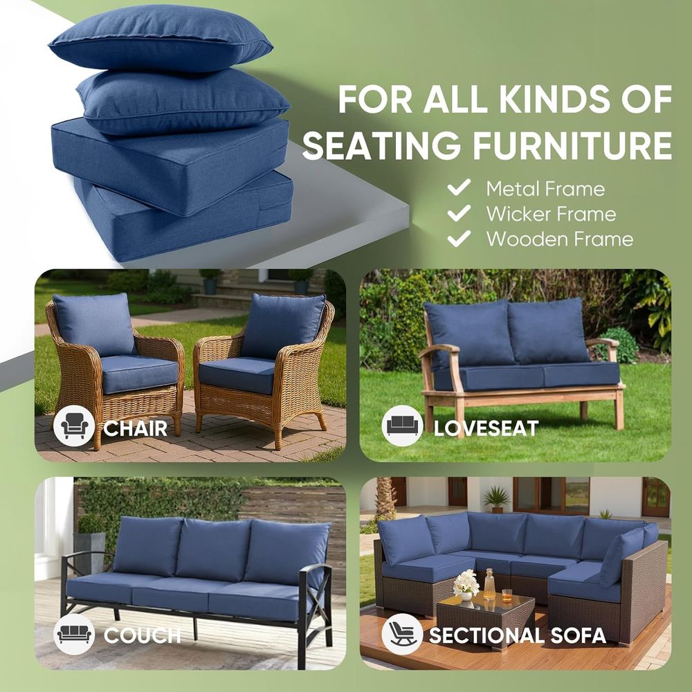 Outdoor Furniture Cushions, 6  - огляд і ціна Outdoor Furniture Cushion