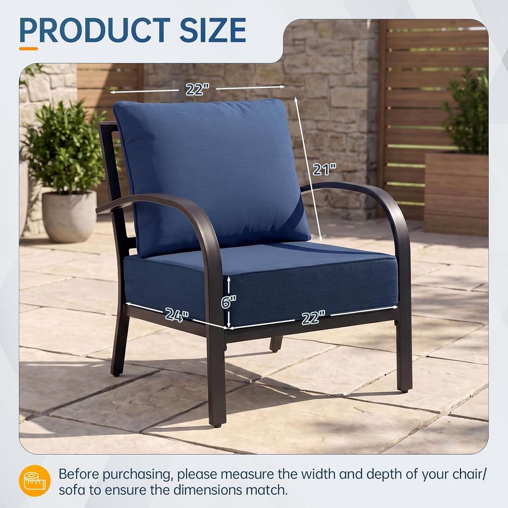 Outdoor Furniture Cushions, 6  - огляд і ціна Outdoor Furniture Cushion