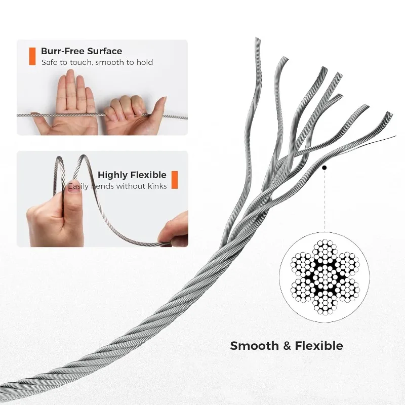 1Roll 5/10M Stainless Steel Wi - огляд і ціна Outdoor Furniture Rope