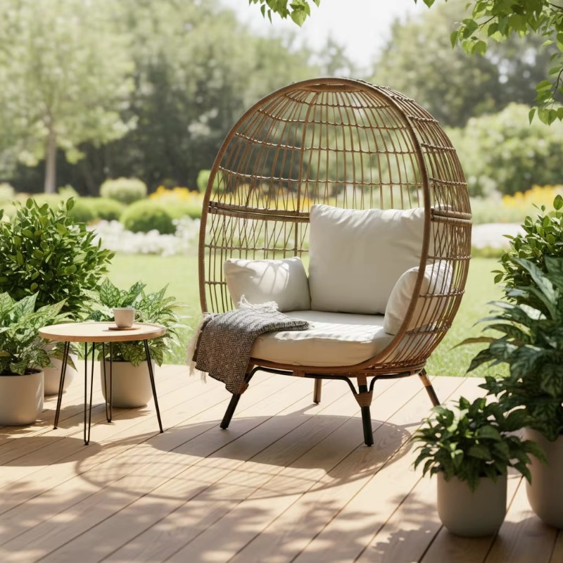 High-quality outdoor wicker ra - огляд і ціна Outdoor Furniture Egg Chair